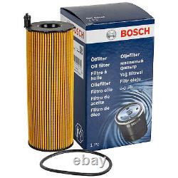 Bosch Kit De Inspection Set 10L Motul 8100 X-Clean + 5W-30 pour Audi A8 3.0