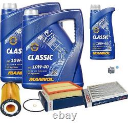 Bosch Kit De Inspection Set 11L mannol Classic 10W-40 pour Audi Allroad 4.2