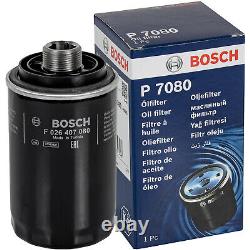Bosch Kit De Inspection Set 5L Motul 8100 X-Clean + 5W-30 pour Audi A3 2.0