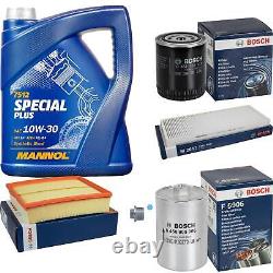 Bosch Kit De Inspection Set 5L mannol Special Plus 10W-30 pour Audi A4 Avant