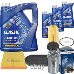 Bosch Kit De Inspection Set 8L mannol Classic 10W-40 pour Audi A8 4D2 4D8 2.5