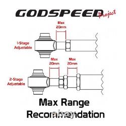Godspeed GSP Réglable Arrière Orteil Bras Kit Set Pour Audi Tt / Quattro 8J