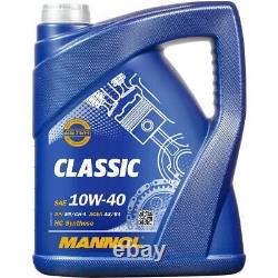 Homme Inspection Set 5L mannol Classic 10W-40 pour Seat Exeo St 1.8 TSI