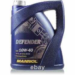 Huile moteur 9L MANNOL Defender 10W-40 + Mann-Filter Audi A6 4F2 C6