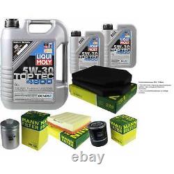 Liqui Moly 7L Toptec 4600 5W-40 huile moteur Mann-Filter Set pour Audi A8 4D2