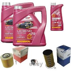 MAHLE Inspection set 9 L MANNOL Legend+ Ester 0W-40 pour Audi A6 Avant 4.2