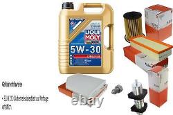 Mahle Inspection Set 5 L Liqui Moly Longlife III 5W-30 pour Audi A4 Avant 2.0