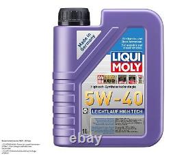 Mahle Inspection Set 7 L Liqui Moly 5W-40 High Tech pour Audi A6 Avant 2.5