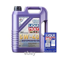 Mahle Inspection Set 7 L Liqui Moly 5W-40 High Tech pour Audi A6 Avant 2.5