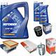 Mahle Inspection Set 7 L Mannol Defender 10w-40 Pour Audi A4 Avant 2.4 2.8