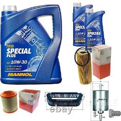 Mahle Inspection Set 7 L mannol Special Plus 10W-30 pour Audi A8 3.2 FSI