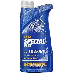 Mahle Inspection Set 7 L mannol Special Plus 10W-30 pour Audi A8 3.2 FSI