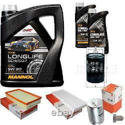 Mahle Inspection Set 7L mannol 5W-30 Longlife pour Audi 80 2.0 et E