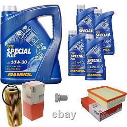 Mahle Inspection Set 9, L mannol Special Plus 10W-30 pour Audi A4 Avant 3.2