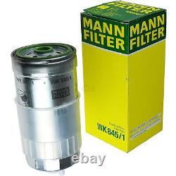 Mann-Filter Inspection Set 5L Motul 5W-30 8100 X-Clean + pour Audi A6 1.9 Tdi