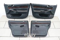 Panneaux Portière Kit Cuir Onyx Noir Audi A4 B5 Facelift N1H / Br