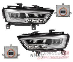 Phare avant Set Principal Sw Convient pour Audi Q3 ZKW LED LR Ab 15 Sans Lwr Stg