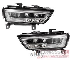 Phare avant Set Principal Sw Convient pour Audi Q3 ZKW LED LR Ab 15 Sans Lwr Stg