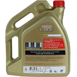 Révision D'Filtre Castrol 5L Huile 5W30 pour Audi A4 8D2 B5 1.6