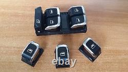 Set Console Touches Chrome Pour Audi A5 SX Interrupteur Commande Verre Pissants