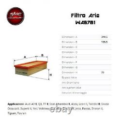Set Entretien Huile castrol edge 5W30 5LT + 4 Filtres Audi A3 (8P1) 1.9 Tdi