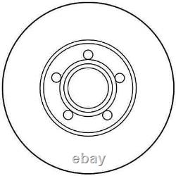 TRW Disques de Frein 288mm + Revêtements Avant Convient pour Audi A4 B5 8D Soude